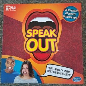 Hasbro Speak Out Game - Vibrant Red and Orange